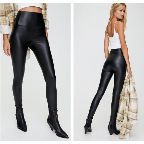 Wilfred Free Daria High Waist Vegan Leather Pant M - Picture 5 of 8